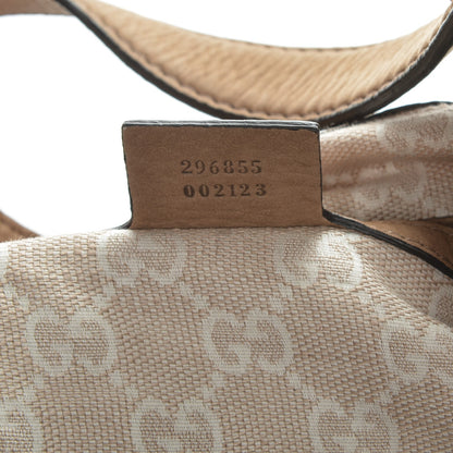 Gucci Nubuck Large Soft Stirrup Shoulder Bag Light Brown 7 of 8