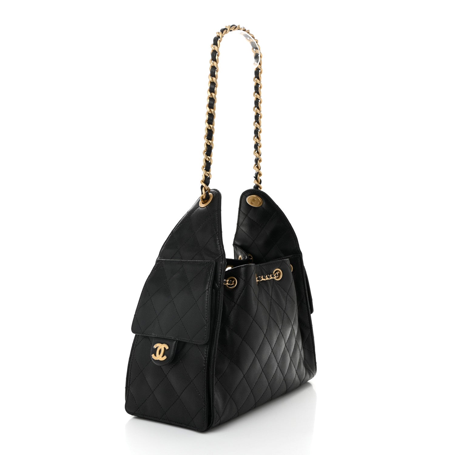 Chanel Caviar Quilted Small Chanel 25 Handbag Black 3 of 10