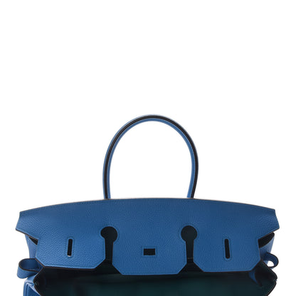 Hermes Togo Verso Birkin 35 Bleu Zanzibar Malachite 14 of 37