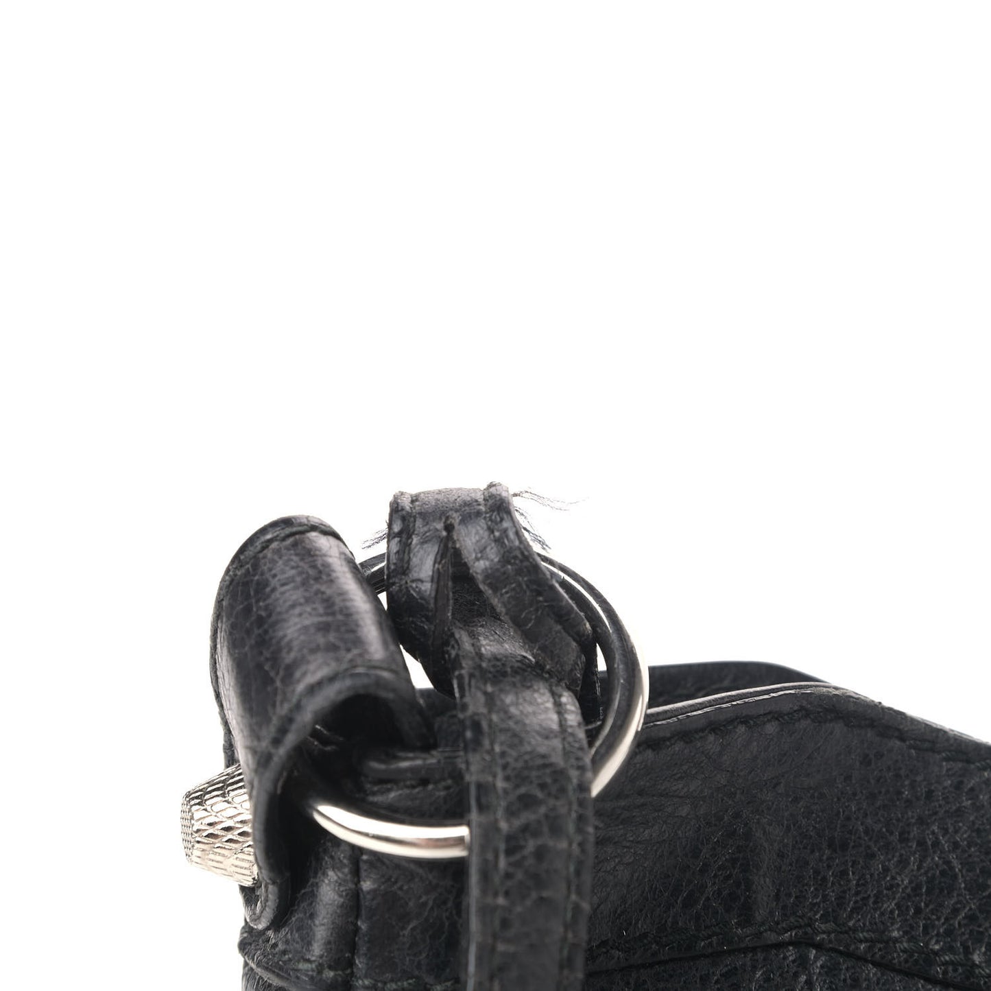 Agneau Giant 12 Silver Hardware Hip Black