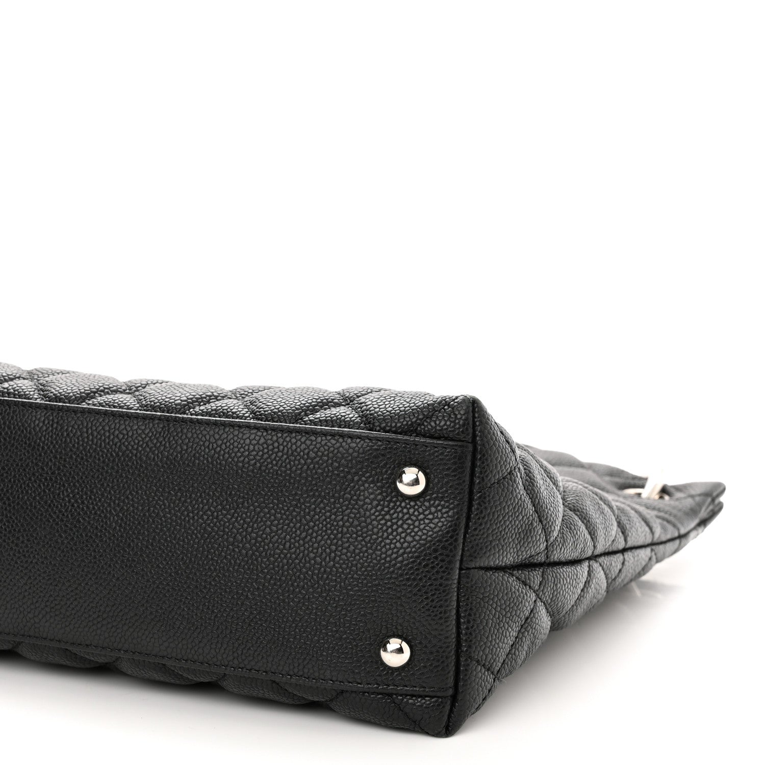 Chanel Caviar Quilted Large CC Shopping Tote Black 9 of 10