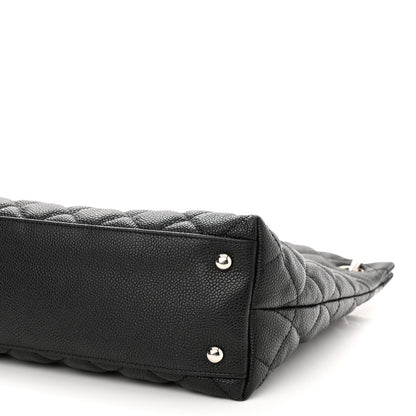 Chanel Caviar Quilted Large CC Shopping Tote Black 9 of 10