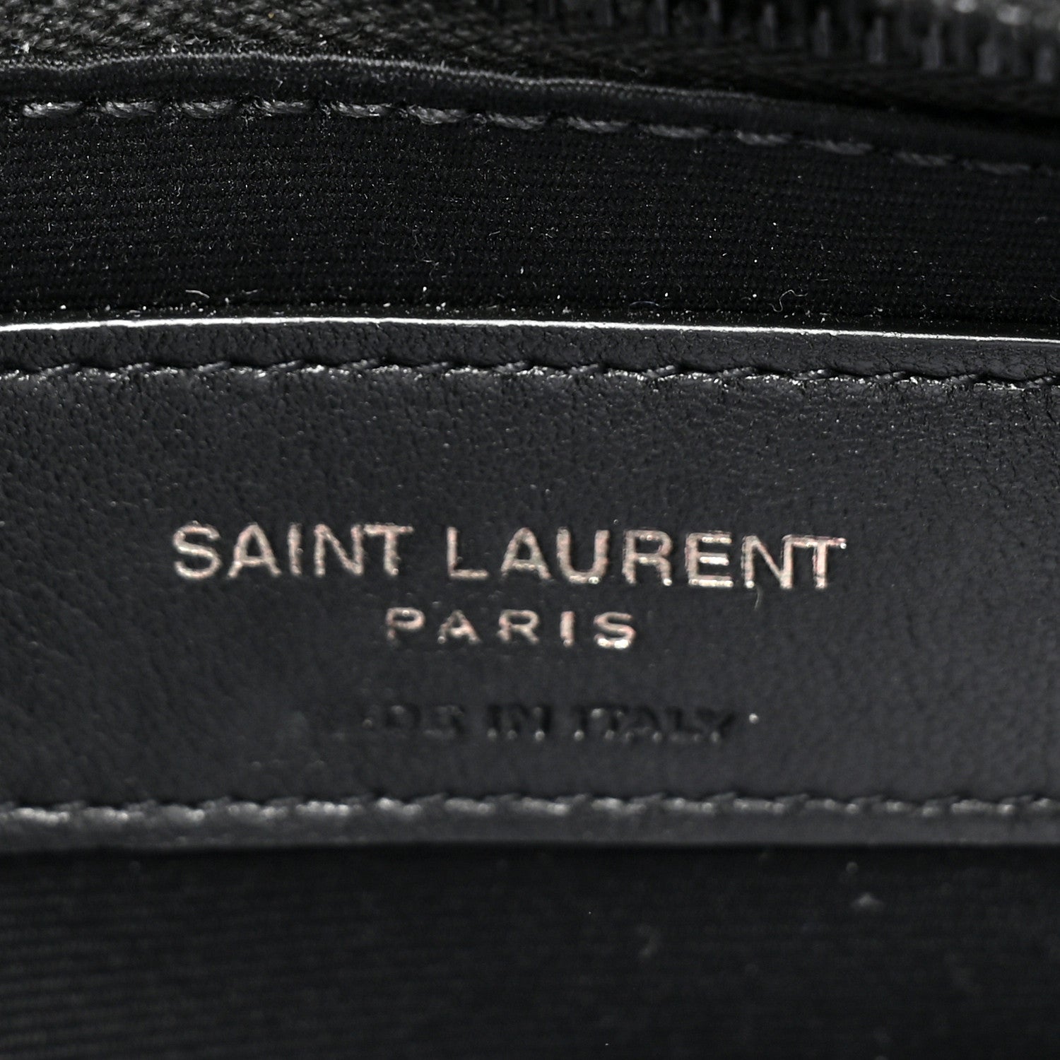 Saint Laurent Calfskin Y Quilted Monogram Monochrome Toy Loulou Crossbody Bag Black 7 of 10