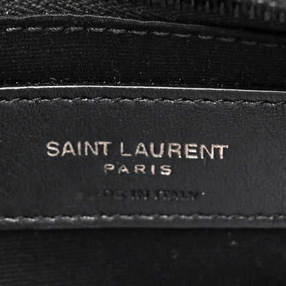 Saint Laurent Calfskin Y Quilted Monogram Monochrome Toy Loulou Crossbody Bag Black 7 of 10