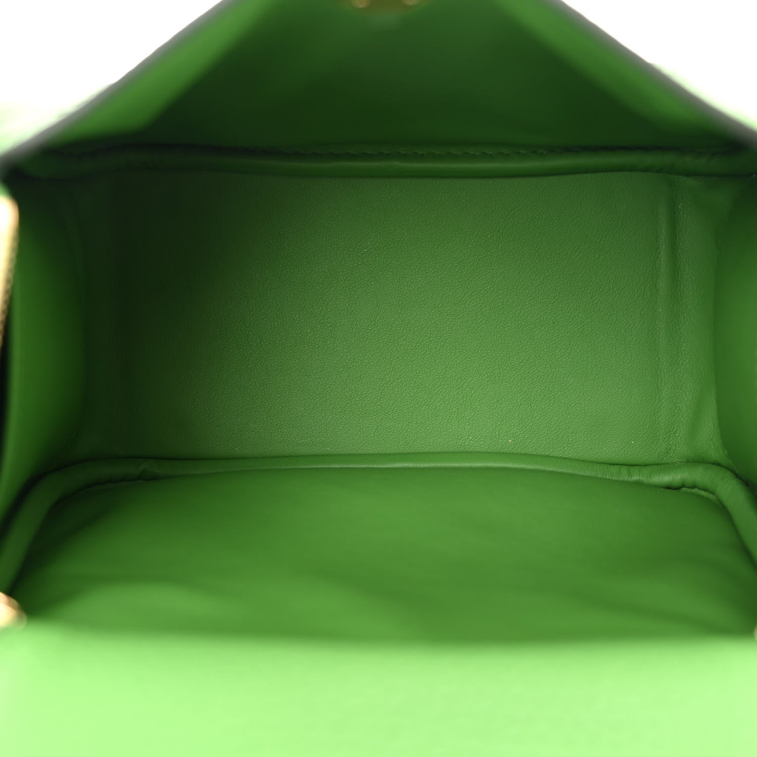 Hermes Taurillon Clemence Mini Lindy 20 Vert Yucca 5 of 11