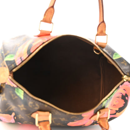 Louis Vuitton Monogram Roses Speedy 30 5 of 13