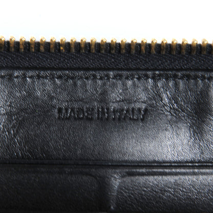 Prada Vernice Zip Around Wallet Black 8 of 12