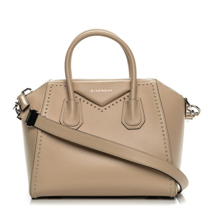 Givenchy Calfskin Small Studded Antigona Beige Buff 1 of 9