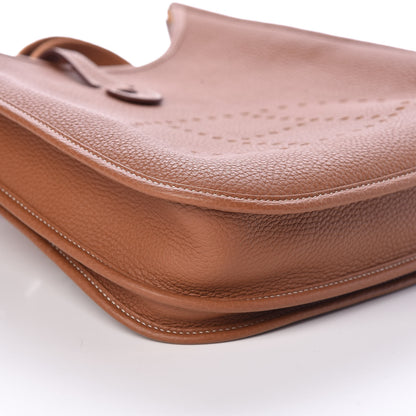 Hermes Taurillon Clemence Evelyne III PM Gold 7 of 8