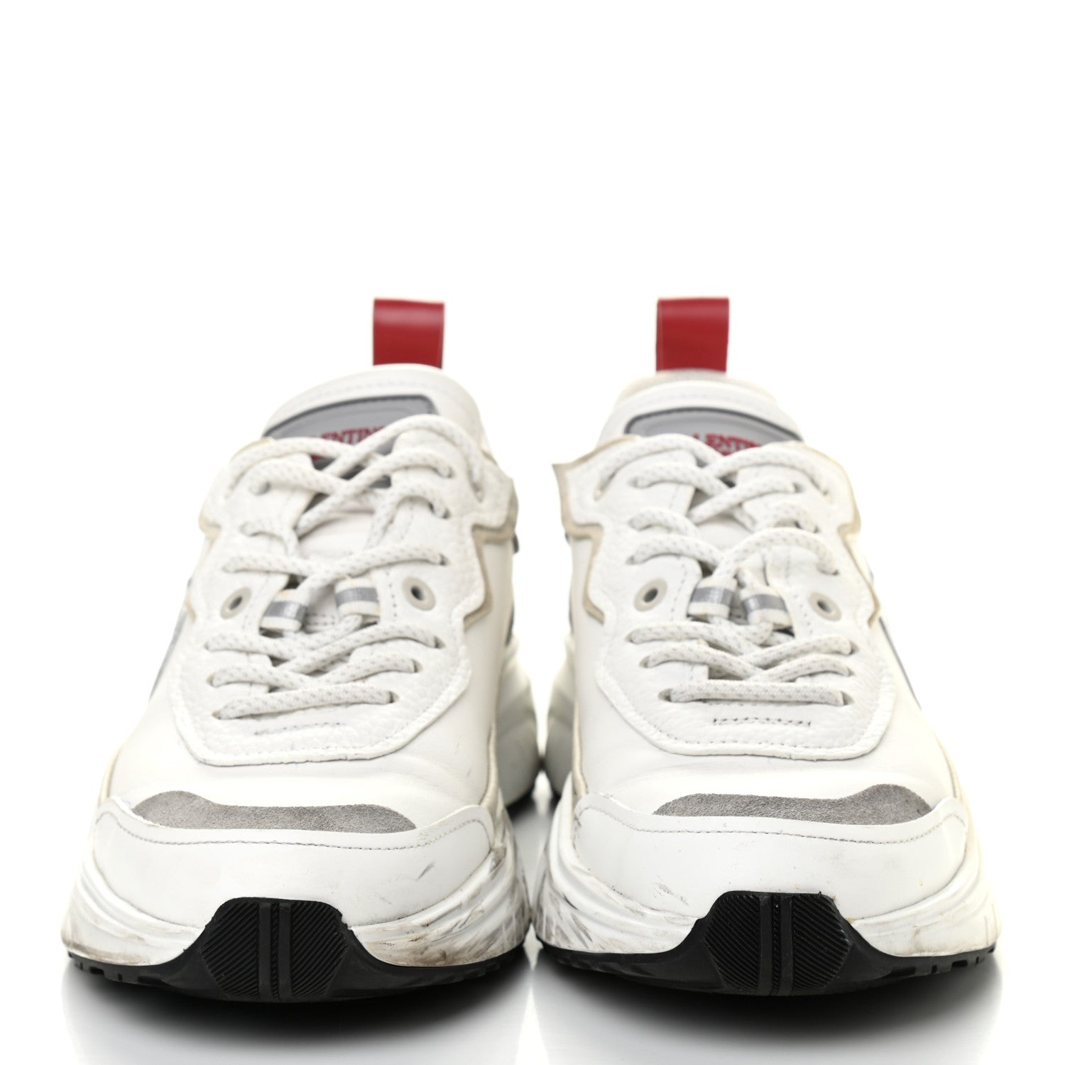 Valentino Garavani Calfskin Split Shegoes Sneakers 36.5 Ghiaccio White 2 of 14