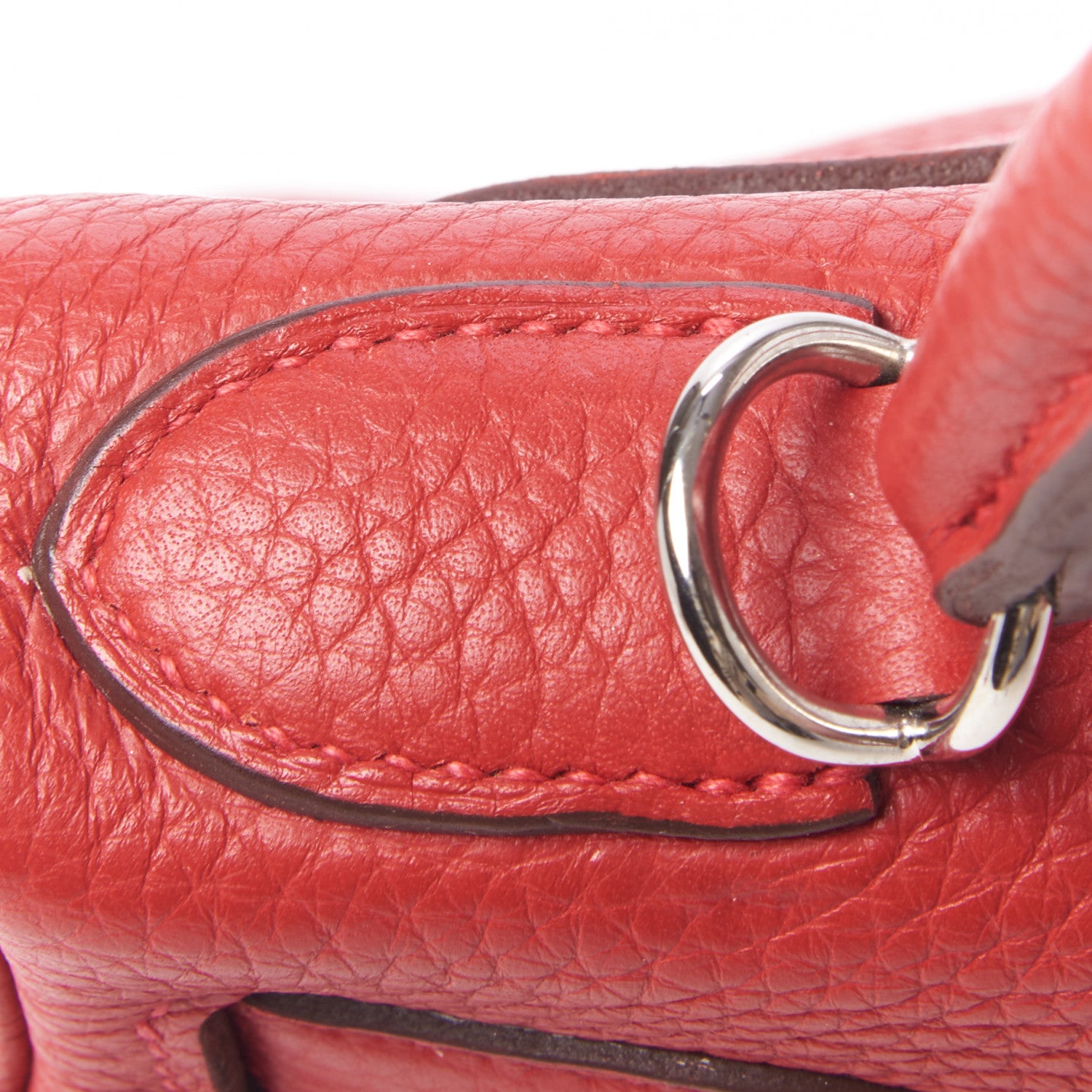 Hermes Taurillon Clemence Kelly Retourne 28 Rouge Casaque 12 of 31