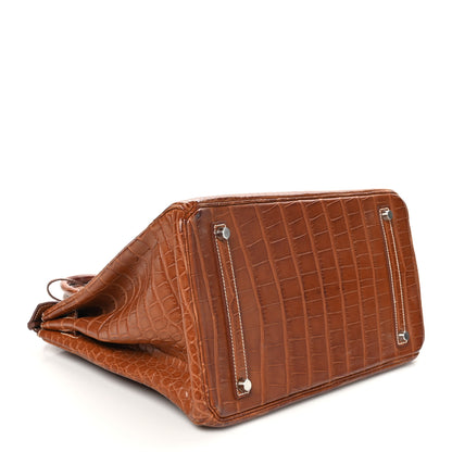 Hermes Matte Alligator Birkin 35 Fauve 3 of 9