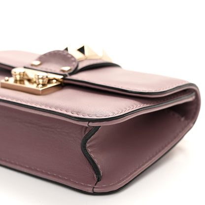 Valentino Garavani Vitello Small Glam Lock Rockstud Flap Dark Mauve 8 of 11