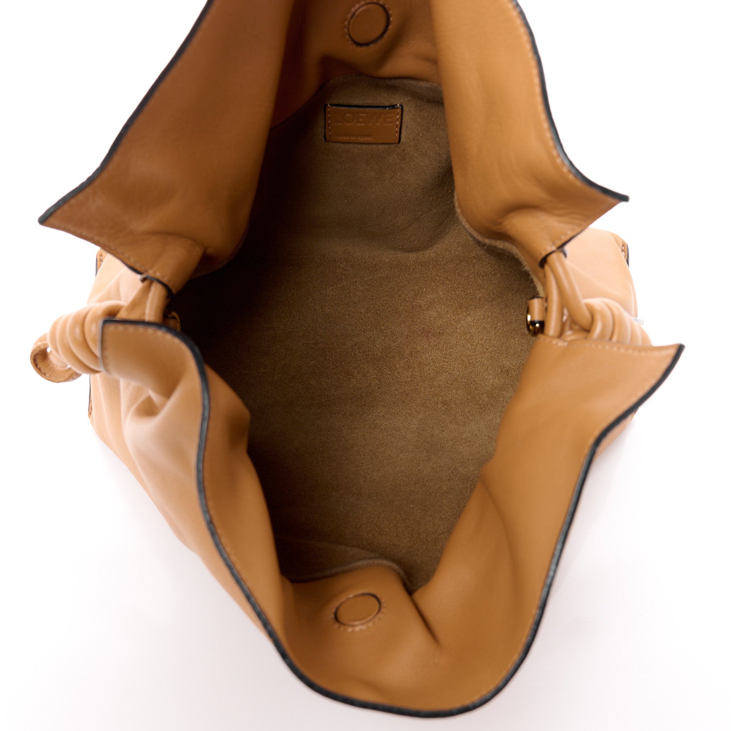 Loewe Calfskin Mini Flamenco Knot Clutch Oak 5 of 12