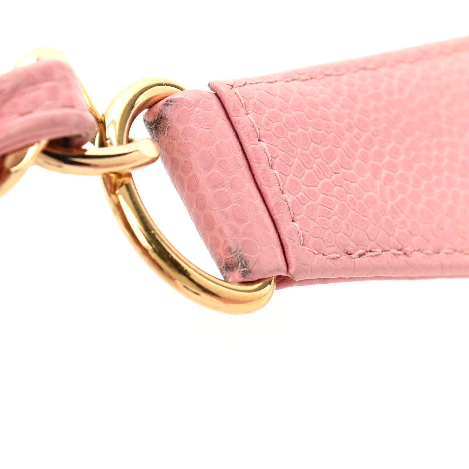 Chanel Caviar Quilted Pochette Pink 16 of 17