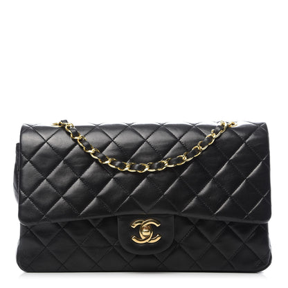 Chanel Lambskin Quilted Medium Double Flap Black 1 of 8