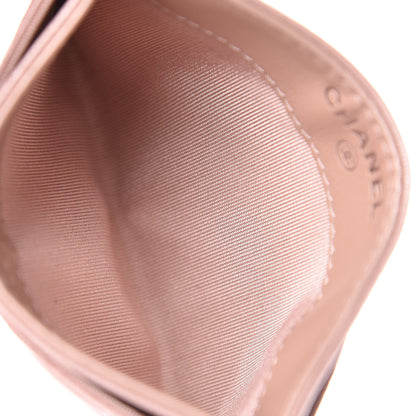 Chanel Goatskin Camellia Embossed Card Holder Light Pink 5 of 9