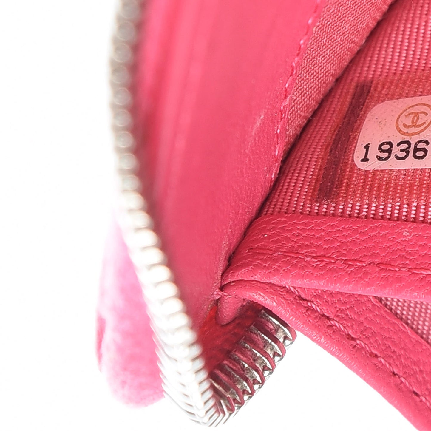 Lambskin Quilted Large Gusset Zip Around Wallet Pink