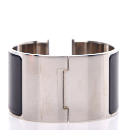 Hermes Enamel Extra Wide Clic Clac H Bracelet PM Black 3 of 5