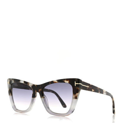 Tom Ford Acetate Poppy-02 Sunglasses TF845 Tortoise Grey 1 of 7
