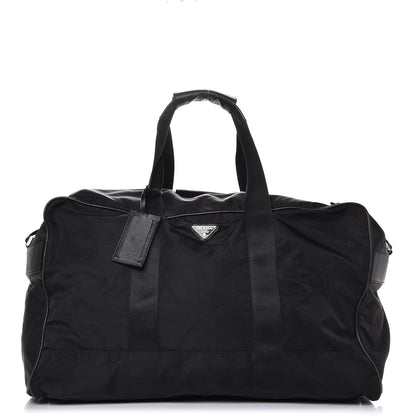 Prada Tessuto Nylon Saffiano Viaggio Carry On Travel Bag Black 1 of 17