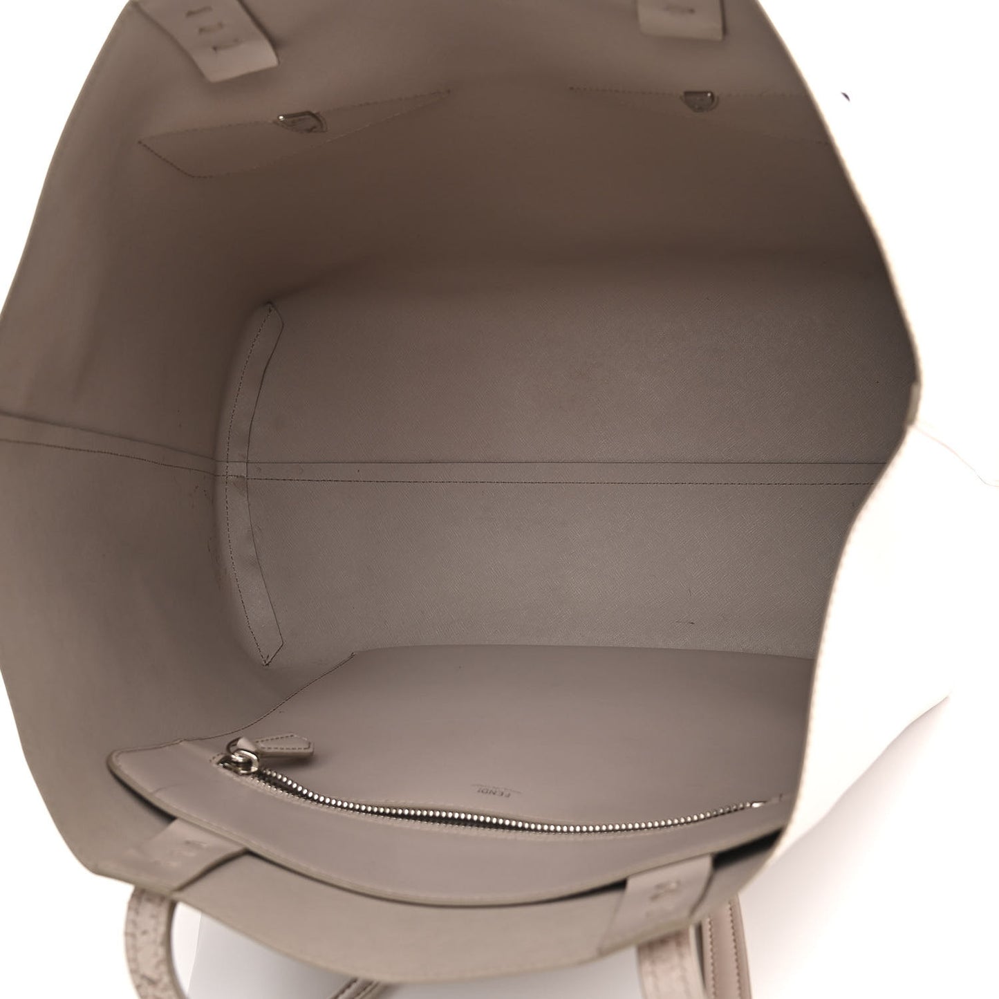 Vitello Ginevra Elaphe Monster Eyes Shopping Tote Grigio Polvere Naturale
