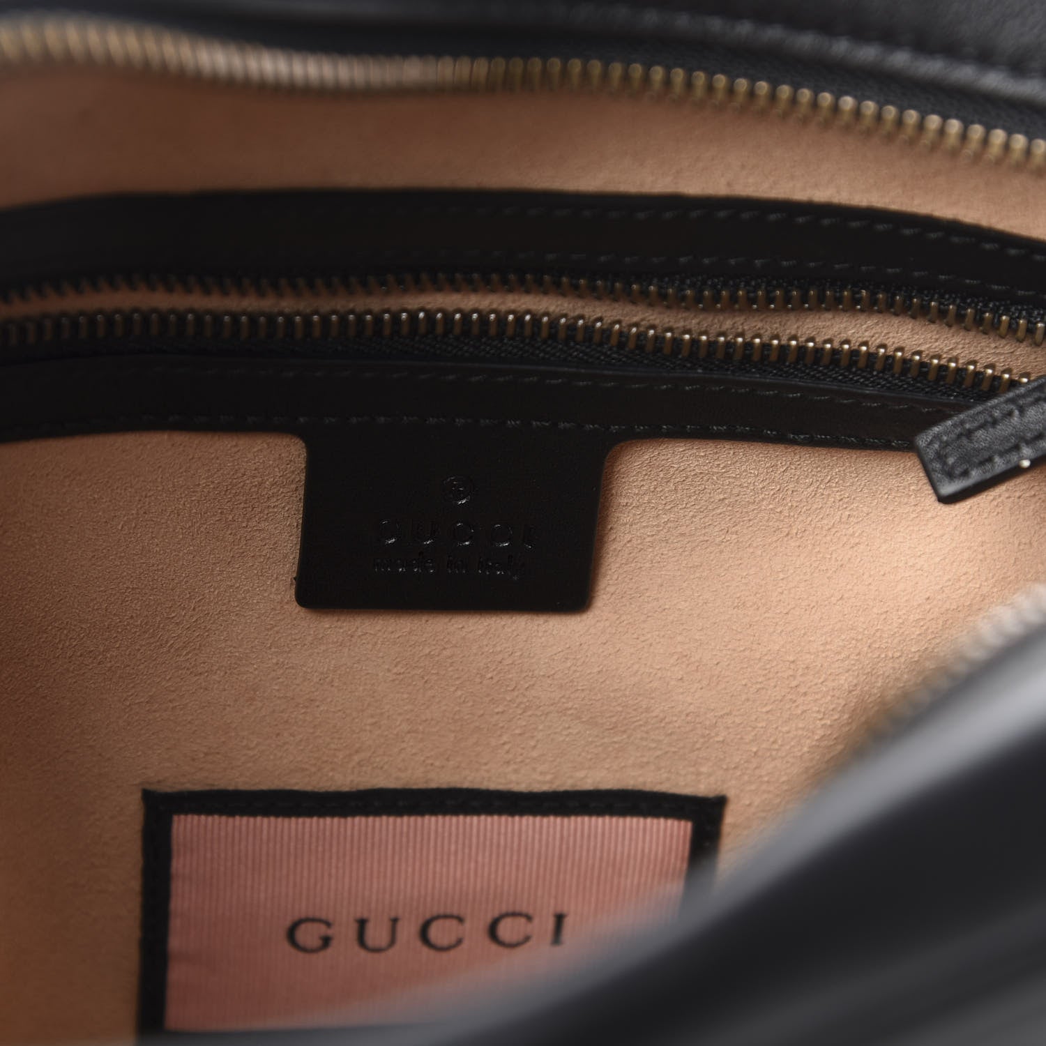 Gucci Calfskin Matelasse GucciGhost Medium GG Marmont Chain Shoulder Bag Black New Acquamarine 9 of 12