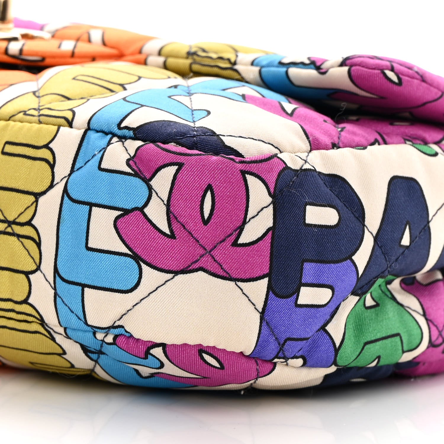 Chanel Printed Silk CC Small Single Flap Multicolor 10 of 13