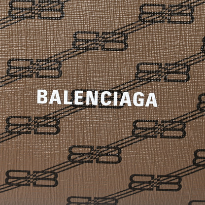 Balenciaga Coated Canvas BB Monogram Signature Toiletry Pouch Beige Brown 9 of 9
