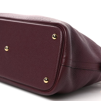 Hermes Taurillon Clemence Bolide 31 Bordeaux 10 of 12