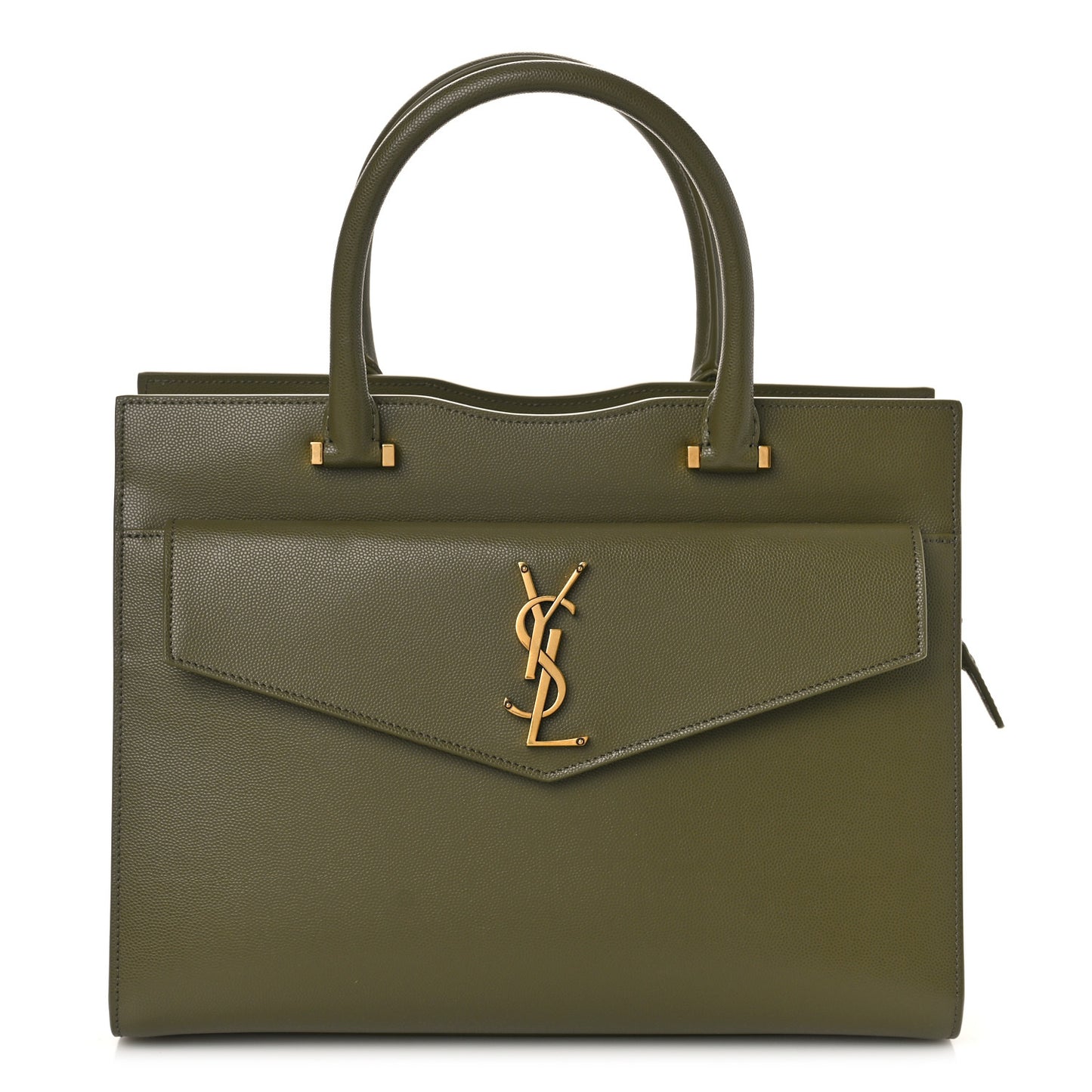 Grain De Poudre Medium Uptown Tote Vert Kaki