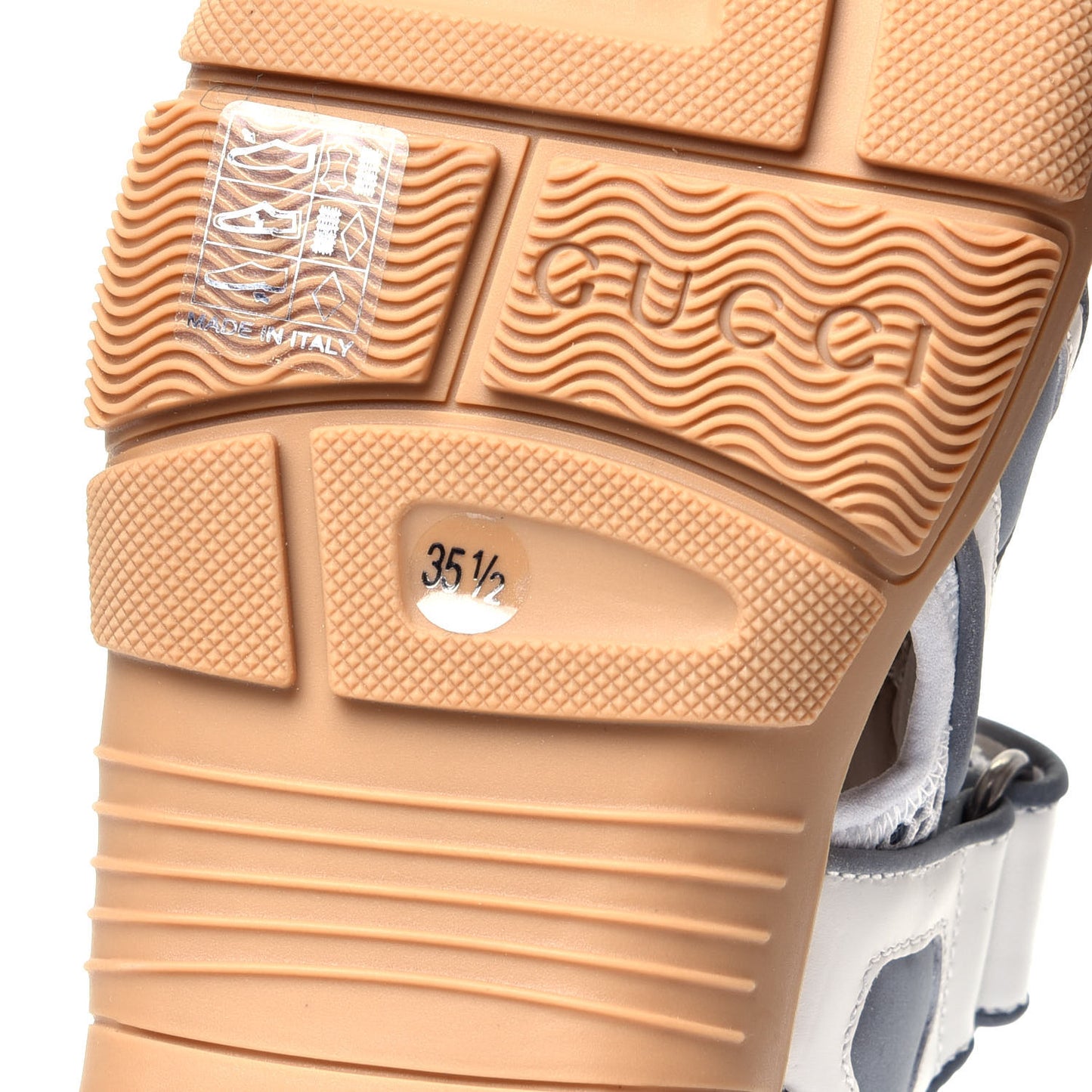 Mesh Fabric Tinsel Sport Sandals 35.5 White Silver