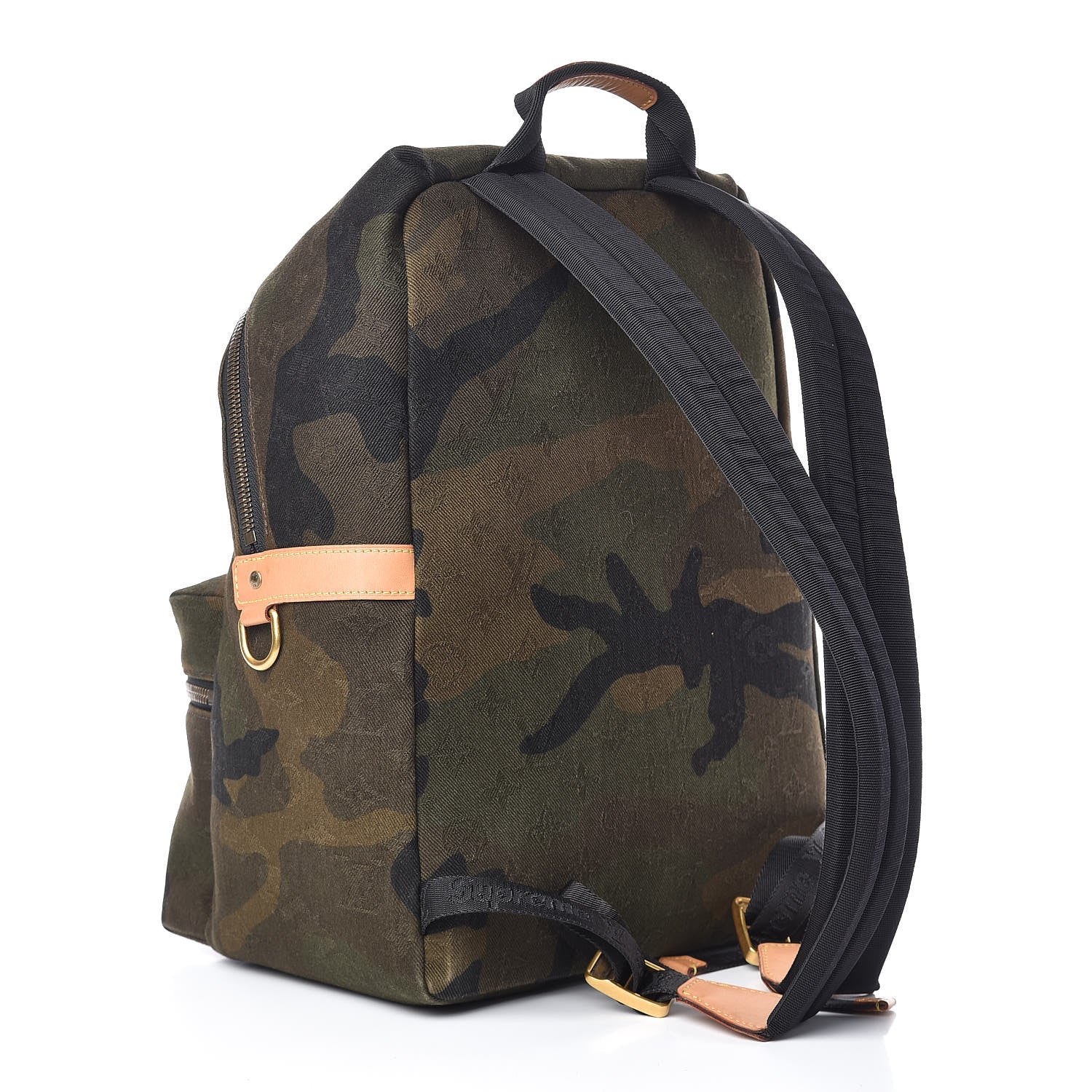 Louis Vuitton X SUPREME Canvas Camouflage Apollo Backpack 3 of 14