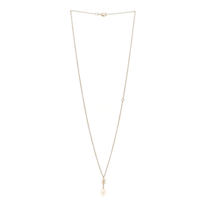 Chanel Pearl CC Drop Necklace Gold 3 of 6