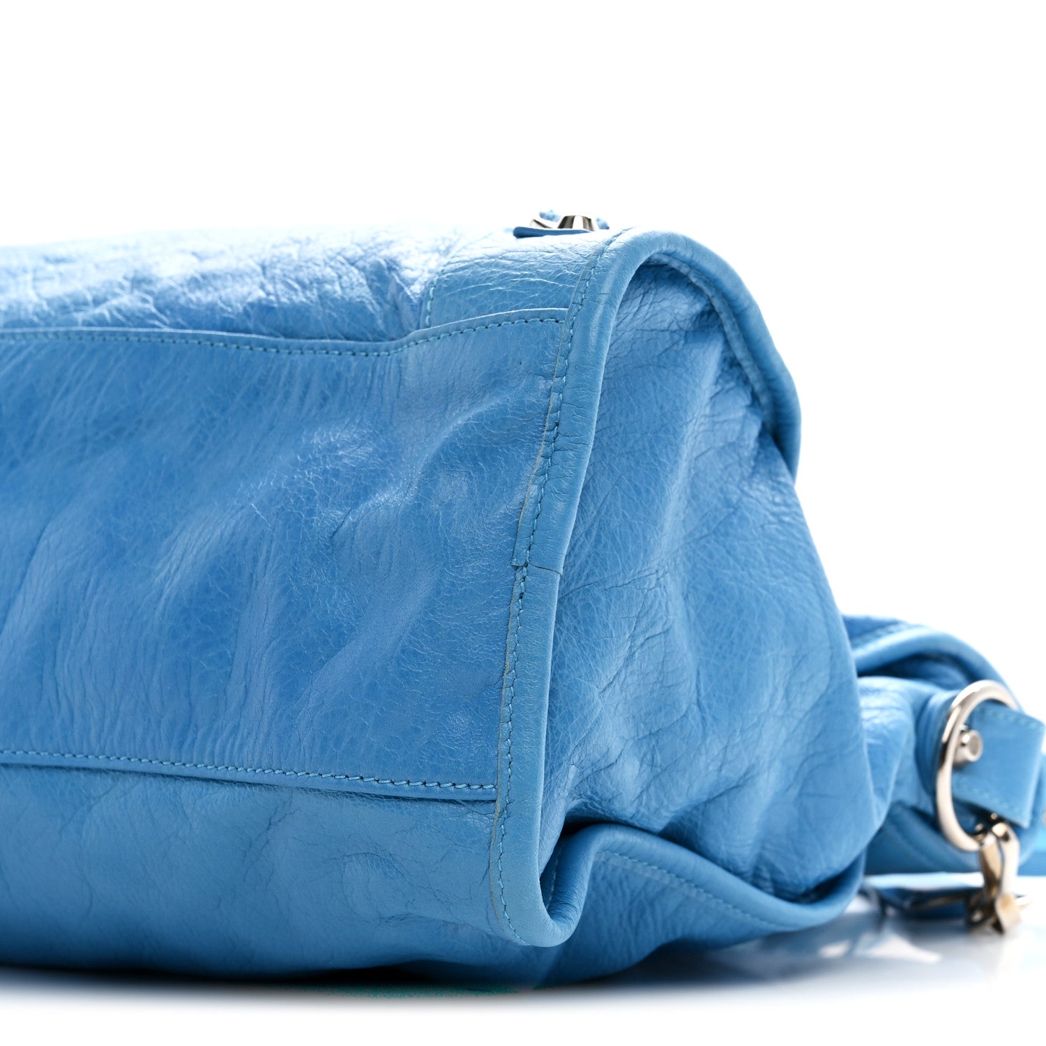 Balenciaga Agneau Classic Silver Hardware City Bleu Azur Clair 11 of 11