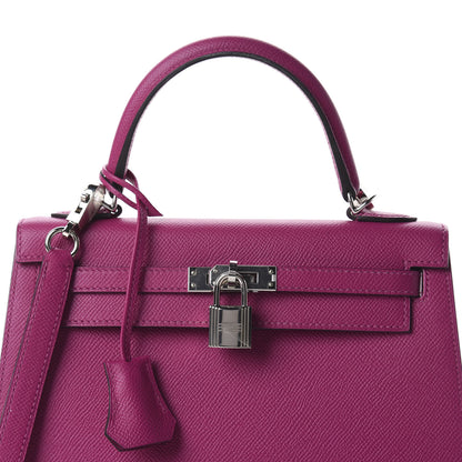 Hermes Epsom Kelly Sellier 25 Rose Pourpre 12 of 12