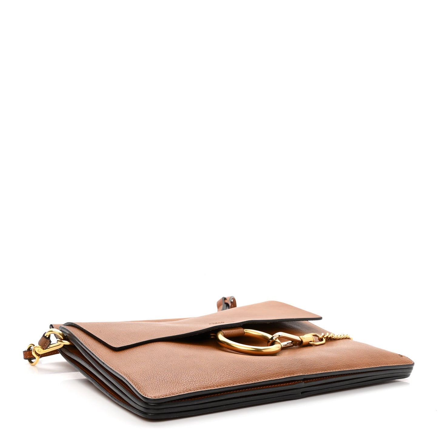 Goatskin Medium Faye Shoulder Bag Caramel