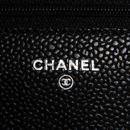 Chanel Caviar Quilted Wallet On Chain WOC Black 5 of 11