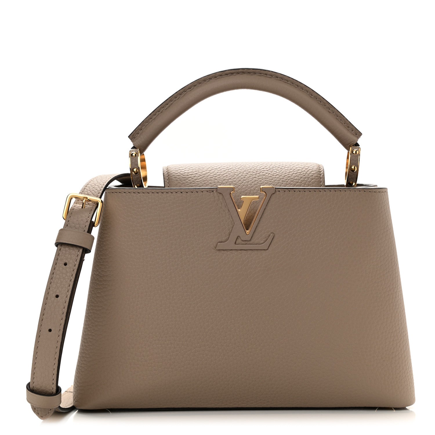 Louis Vuitton Taurillon Capucines BB Galet 1 of 7