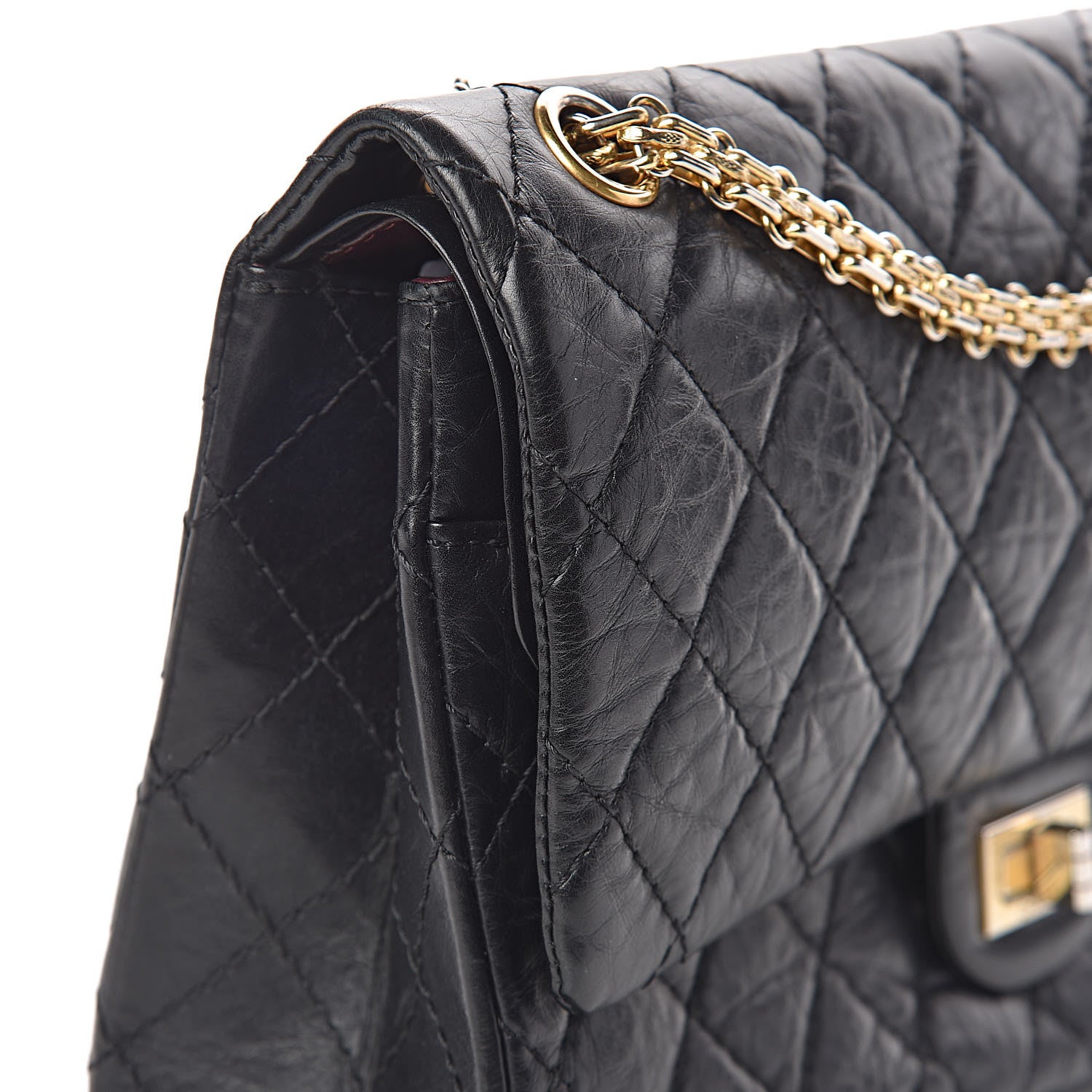 Chanel Aged Calfskin Quilted 2.55 Reissue 226 Flap Black 9 of 16