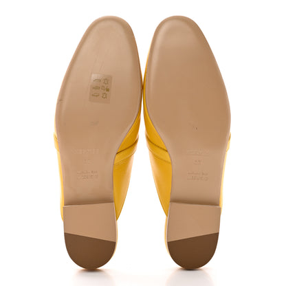 Hermes Goatskin Oz Mules 39 Jaune Sable 5 of 11