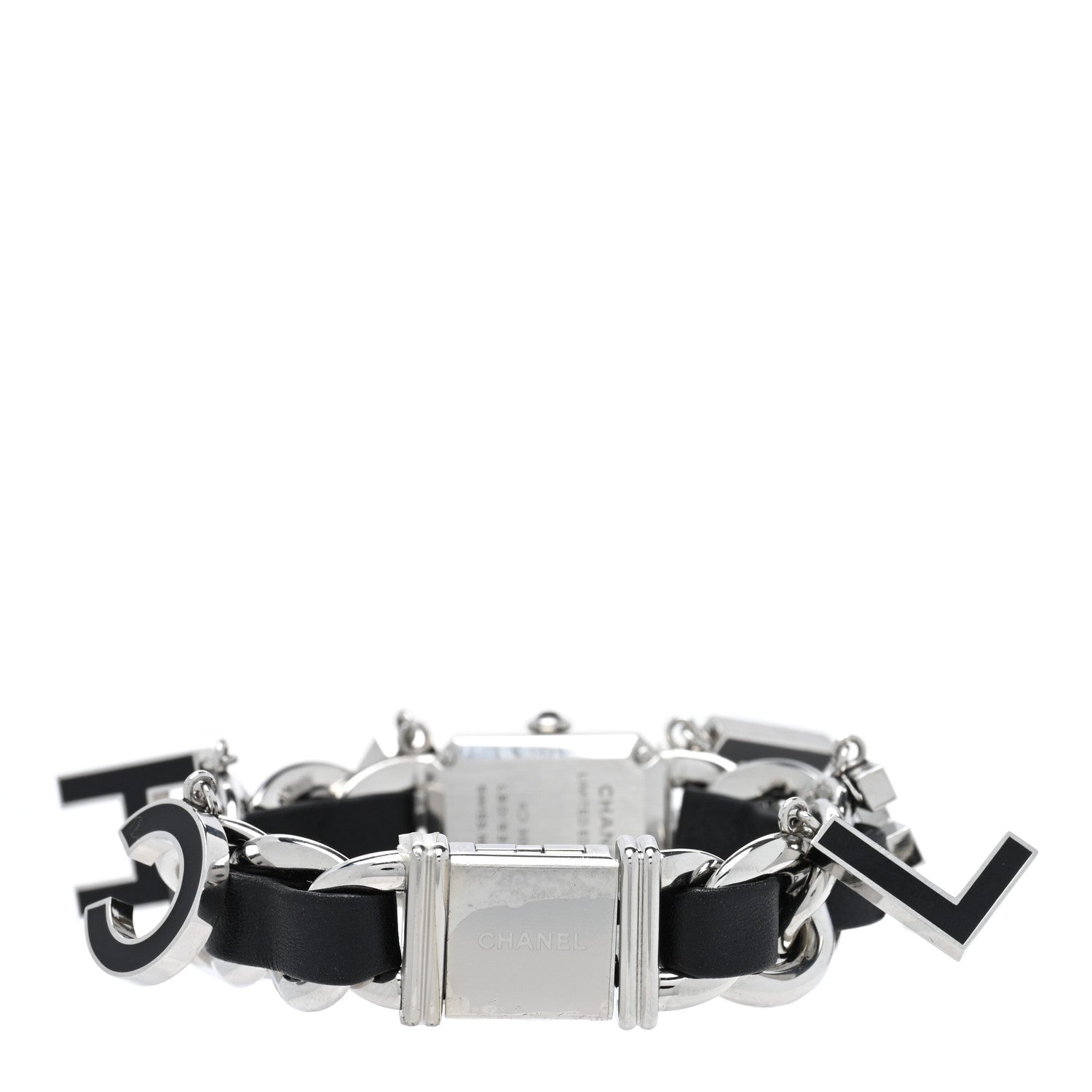 Chanel Stainless Steel Lambskin 20mm Premiere Wanted de Chanel