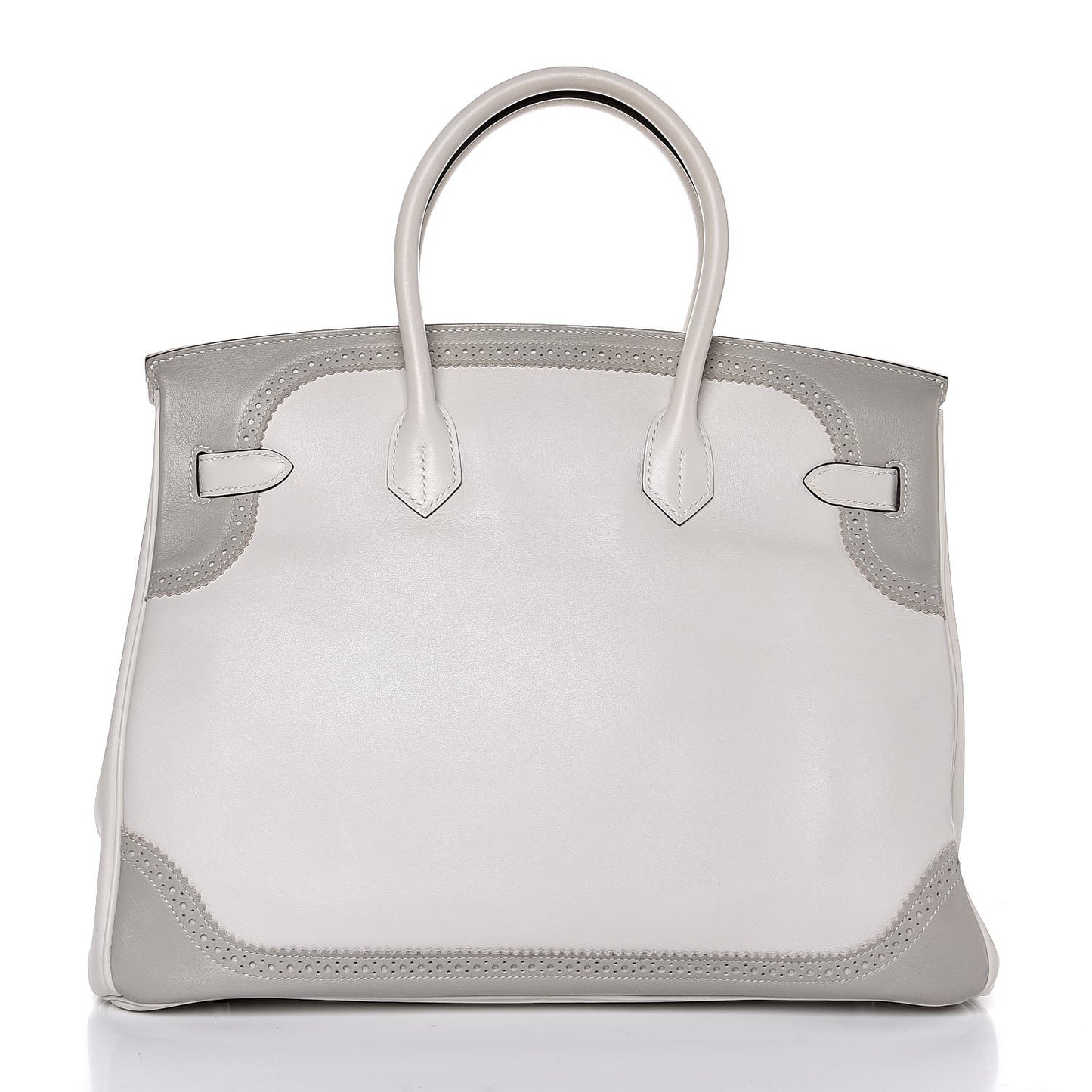 Swift Ghillies Birkin 35 White Gris Perle