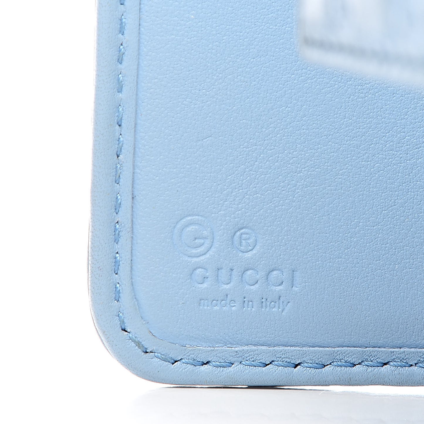 Microguccissima Compact Wallet Mineral Blue