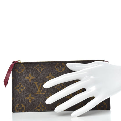 Louis Vuitton Monogram Felicie Chain Wallet Zippered Insert Fuchsia 2 of 8