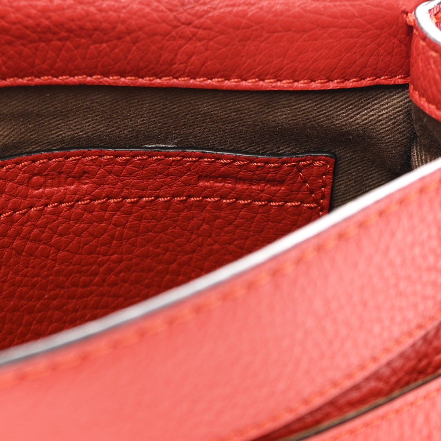 Calfskin Mini Marcie Round Crossbody Bag Red