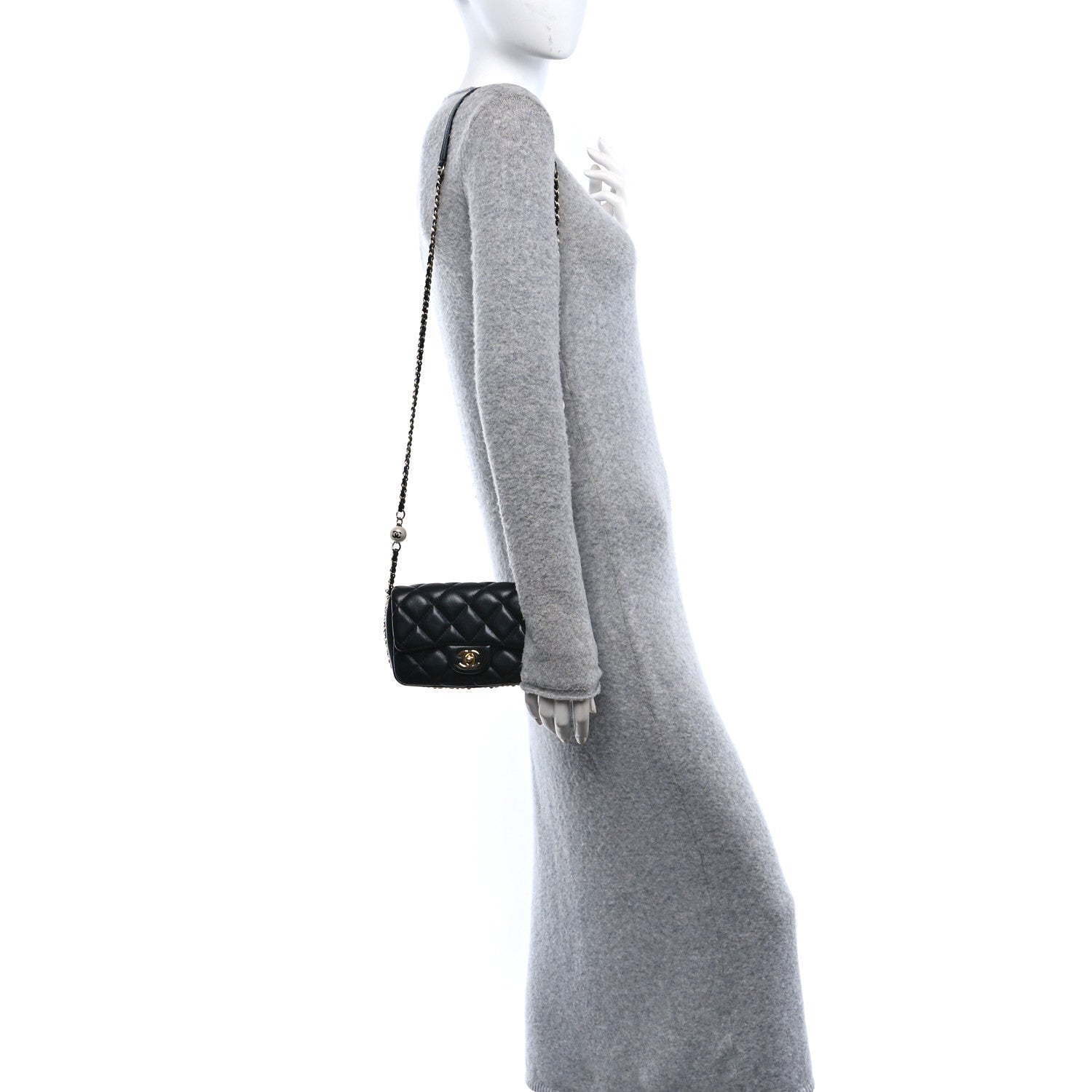 Chanel Lambskin Quilted Mini My Precious Flap Black 2 of 10