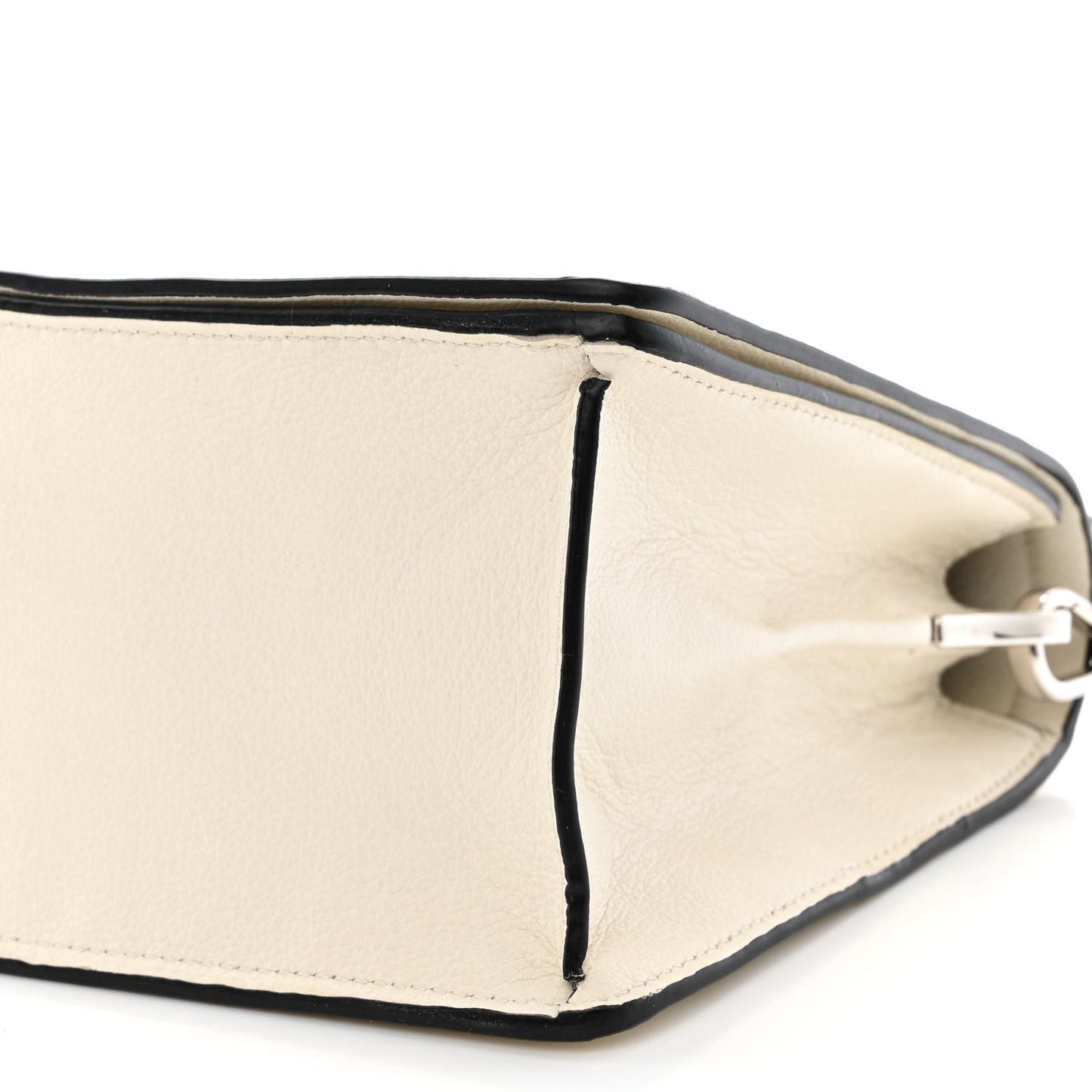 Glace Calf Shoulder Bag White