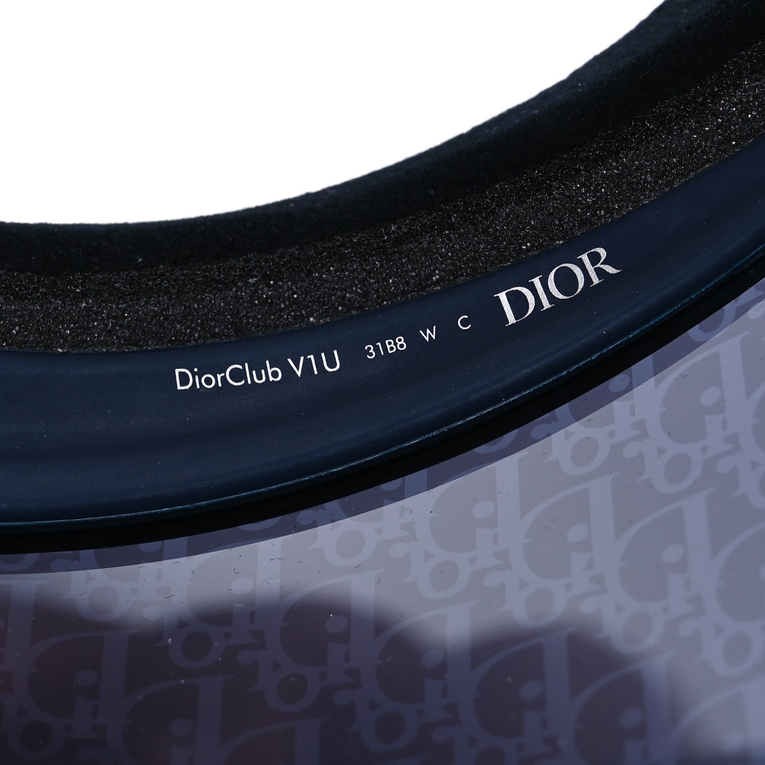 Christian Dior Oblique DiorClub V1U Sun Visor Blue 8 of 9
