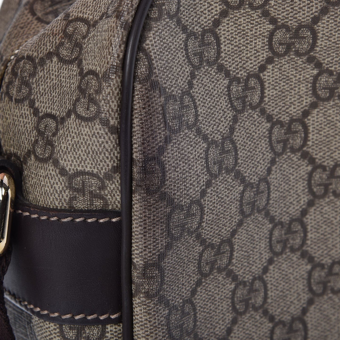 GG Plus Monogram Large Messenger Bag Dark Brown